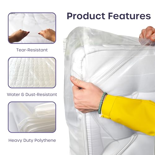 Heavy Duty Waterproof Mattress Storage Bag for Moving - Full Size