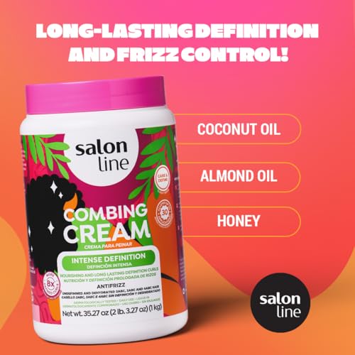 Salon Line Curl Defining Leave-In Hair Cream 35.27oz for Wavy & Curly Hair