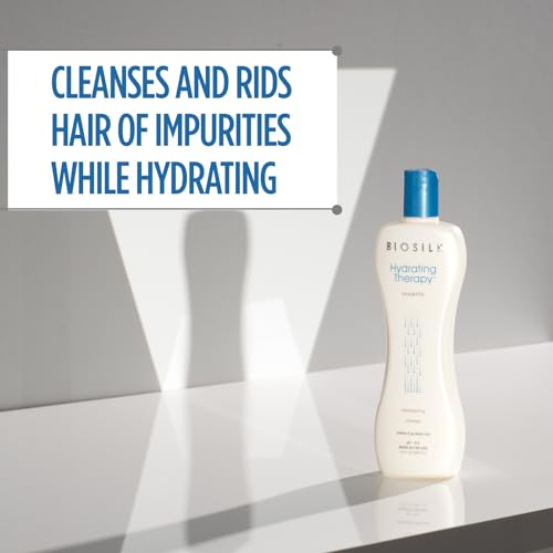 BioSilk Hydrating Shampoo - Moisturizing Formula for Strong Hair, 12 Oz