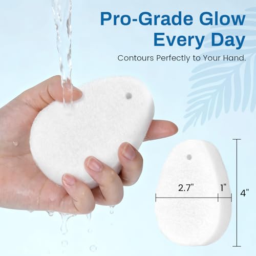 Zeefpod Exfoliating Facial Sponge - 18 Pack Reusable Face Pads for Deep Cleansing & Makeup Removal
