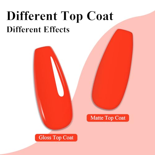 Imtiti Neon Orange Gel Polish - Long Lasting, High Gloss 10ml