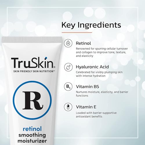 TruSkin Retinol Face Moisturizer with Hyaluronic Acid, 2 Fl Oz