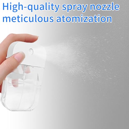 2-Pack 50ml Clear Spray Bottles - Portable Refillable Atomizers