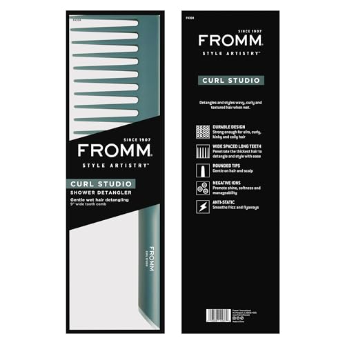 Fromm Curl Studio Shower Detangler Wide Tooth Comb for Curly Hair