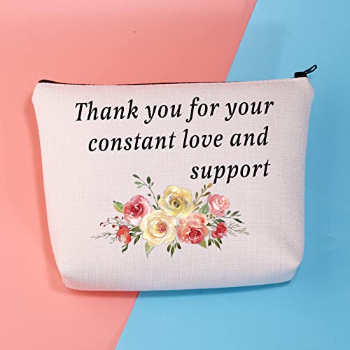 Grandma of the Bride Makeup Bag - Canvas Travel Cosmetic Pouch Gift