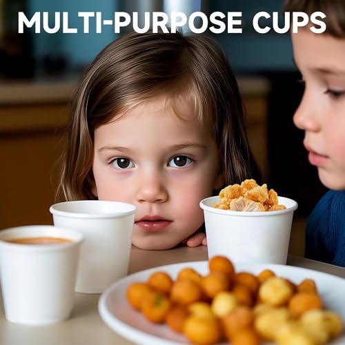 300 Count 3 oz Disposable Paper Mouthwash Cups for Home & Parties