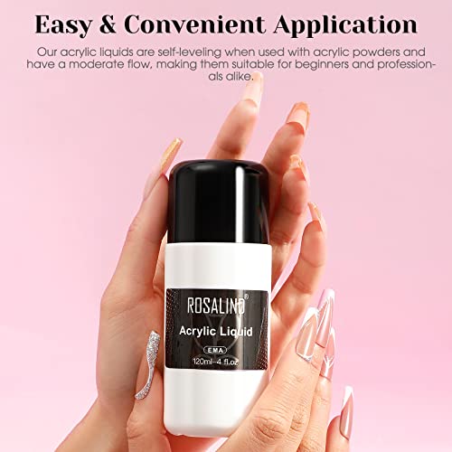 ROSALIND Clear Acrylic Monomer Liquid 4oz - Easy DIY Nail Art