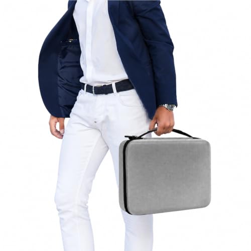 Barber Clipper Case - Hard EVA Travel Organizer Bag for Hair Tools (Grey)