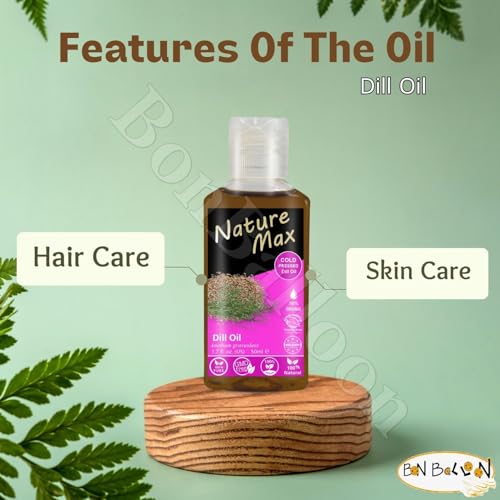 Pure Cold Pressed Dill Oil 50ml - Natural Cooking & Body Oil, Kosher & Halal