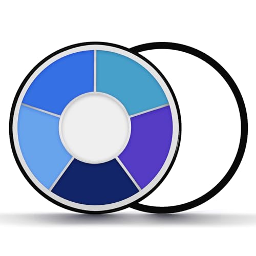Js2U ZW Blue Face & Body Paint Palette - Vibrant, Washable Halloween Cosplay SFX Makeup