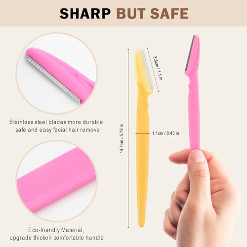 21PCS Eyebrow Razors & Trimmers - Facial Hair Removal Tool