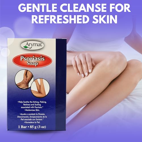 Arymar Psoriasis Bar Soap - Gentle Cleansing for Sensitive Skin, 3 oz