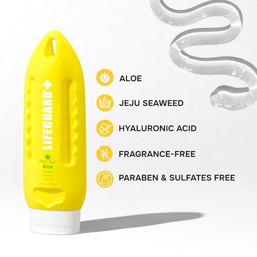 LIFEGUARD After Sun Aloe Vera Gel - Cooling, Hydrating Sunburn Relief, 8 fl oz