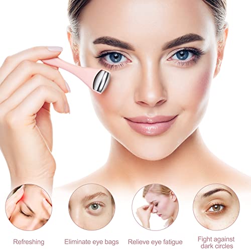 MAANGE Mini Stainless Steel Eye & Face Roller for Puffiness Relief