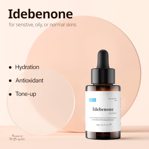 Idebenone Serum 0.5 fl. oz (Pack of 1) - Powerful Anti-Oxidant