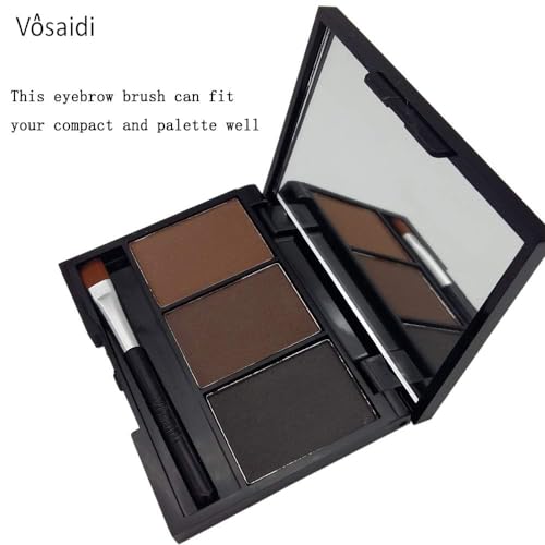 Vôsaidi Angled Brow Brush for Powder, Gel, Cream & Wax - Pro Quality Makeup Tool