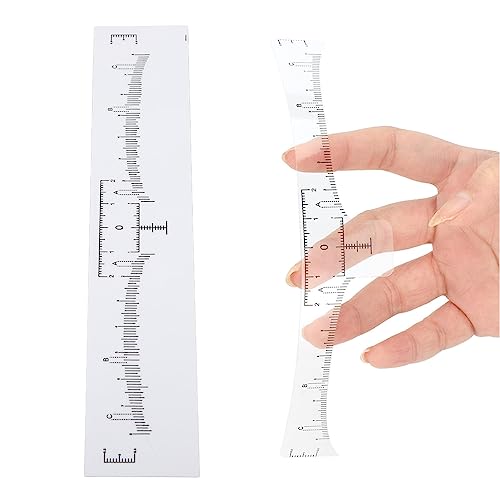 100pcs Disposable Eyebrow Ruler Stickers - Adhesive Microblading Guide