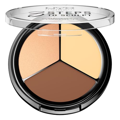 NYX Professional Makeup 3 Steps to Sculpt Face Contour Palette - Light
