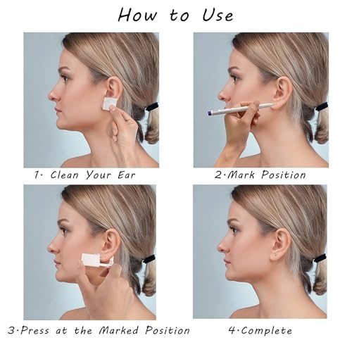 Gold Pink CZ Flower Ear Piercing Gun Kit - Sterile Tragus & Ear Studs for Home Use