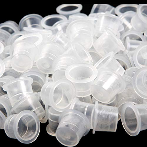Jconly Large 1000PCS Disposable Tattoo Ink Caps - Spill-Resistant & Precision Mixing