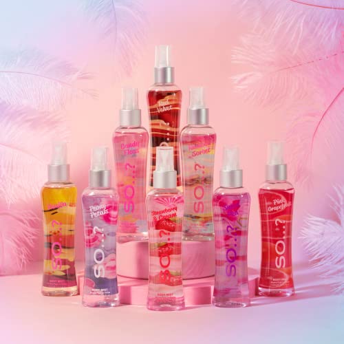 Cotton Candy Scent Body Mist for Women - Long-Lasting Fragrance, Pack of 3