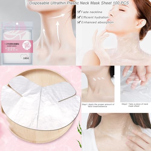 Disposable Facial Mask Sheets Set - Moisturizing Full Face & Neck Skin Care Masks