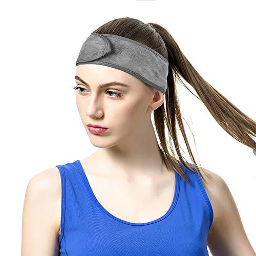 VIVOTE Adjustable Spa Facial Headband, Microfiber Makeup Wrap - 4 Pack