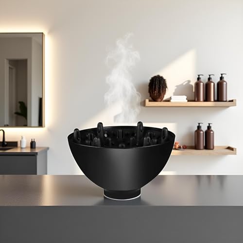 Hair Diffuser, Black Adaptable for Blow Dryers Diffuser Universal for Curly Care Dryer Diffusers and Styling Tools and Appliances Accessories, Hair Attchment for Women