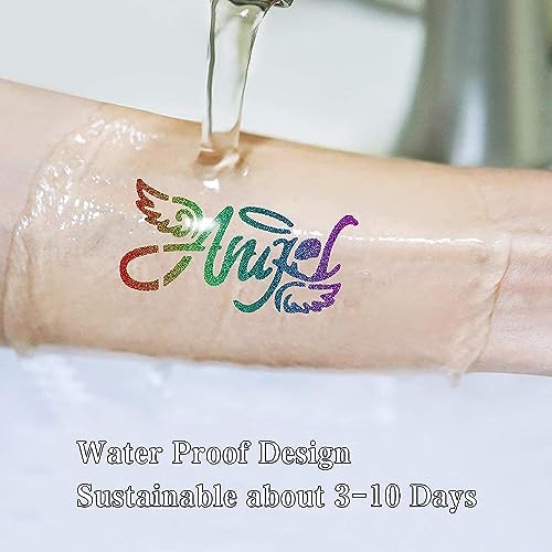 Aottom Glitter Tattoo Kit for Kids & Adults, 41 Colors, Rhinestones & Stencils