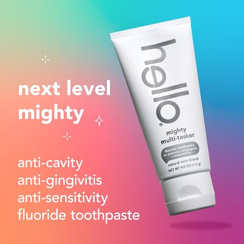 Hello 8-in-1 Multi-Tasker Fluoride Toothpaste Mint 2 Pack, 4 oz
