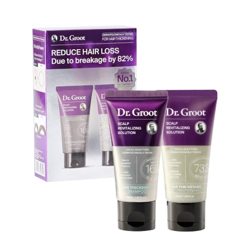 Dr. Groot Biotin Hair Thickening Shampoo & Conditioner Travel Set for Hair Loss & Volume