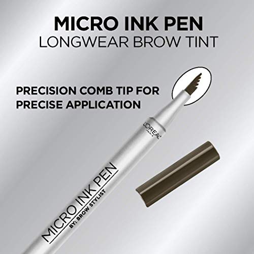 L'Oreal Paris Brow Micro Ink Pen - Longwear Tint, Dark Brunette