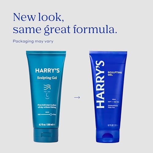 Harry's Sculpting Hair Gel for Men - Firm Hold, Polished Finish - 6.7 fl oz (Pack of 2)