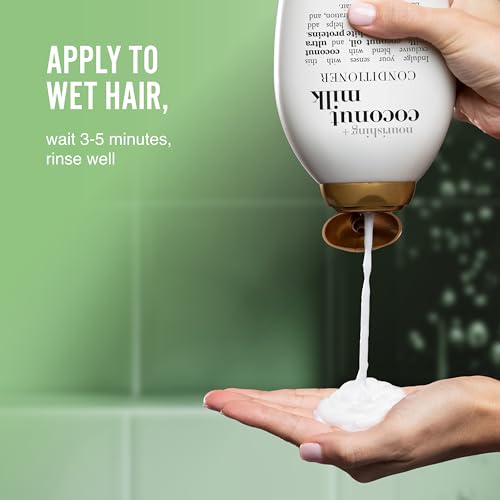 OGX Nourishing Coconut Milk Conditioner 13 Fl Oz (Pack of 2) - Sulfate-Free