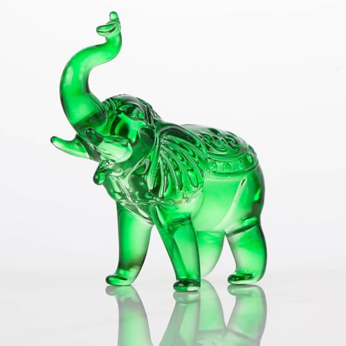 Crystal Elephant Figurine - K9 Glass Home Decor Statue