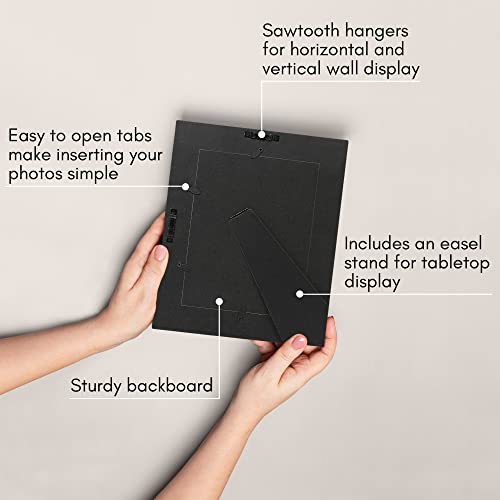 Americanflat 6x8 Distressed Charcoal Black Picture Frame
