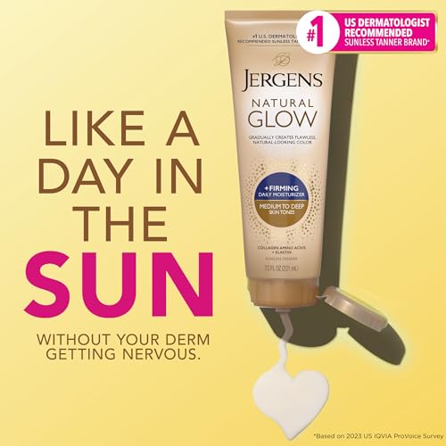 Jergens Natural Glow + Firming Daily Moisturizer Medium to Tan Skin Tones 7.5oz