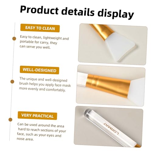 LORMAY Silicone Face Brush - Tapered Head for Even Mask Application