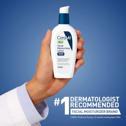 CeraVe PM Facial Moisturizing Lotion 3 Fl Oz - Oil-Free Hydration