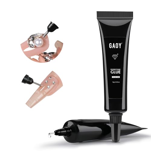 GAOY Rhinestone Nail Art Glue - Super Strong 3D Gel for Charms