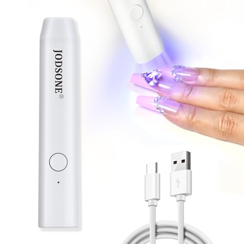 JODSONE Handheld UV Nail Lamp - Cordless USB Nail Dryer for Fast Curing