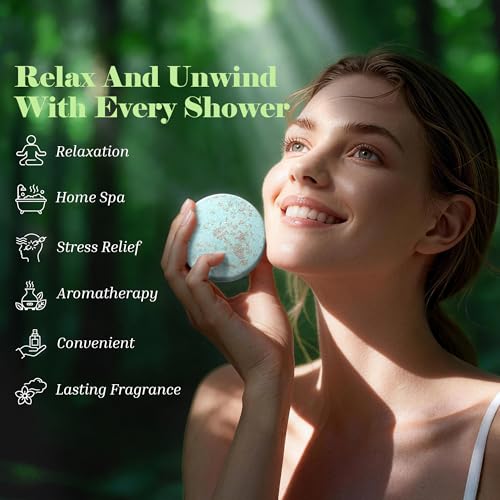 Shower Steamers Sky Garden Style – 8 Pack Aromatherapy Relief by DONMIS
