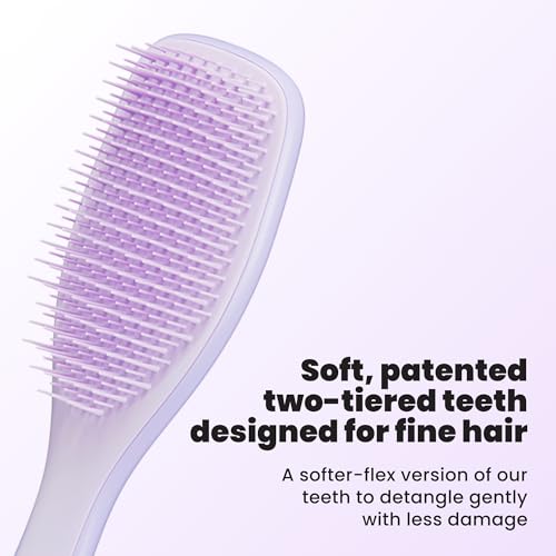 Tangle Teezer Fine Ultimate Detangler Brush, Dry & Wet Hair Brush to Detangle & Reduce Breakage for Fine Hair Types, Hypnotic Heather