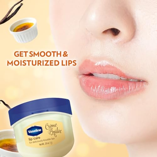 Vaseline Lip Therapy Creme Brulee 0.25oz Pack of 3 - Moisturizing Lip Balm