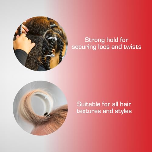 Red by Kiss 80pcs 1.75" Slide-In Hair Clips - Durable Metal Curl Clips (Pack of 2)
