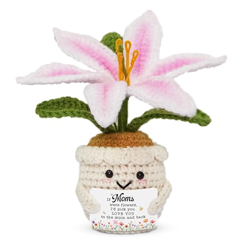 Emotional Support Crochet Lily - Heartfelt Gift for Mom