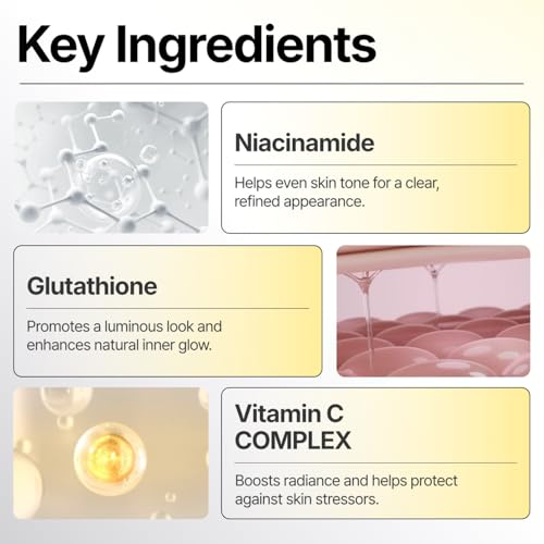 C-Toning Glow Ampoule Serum with Vitamin C & Niacinamide - 0.17 Fl Oz (Pack of 1)