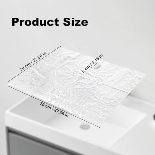 Beard Hair Catcher for Sink - Disposable Bib, 50 PCS Clear