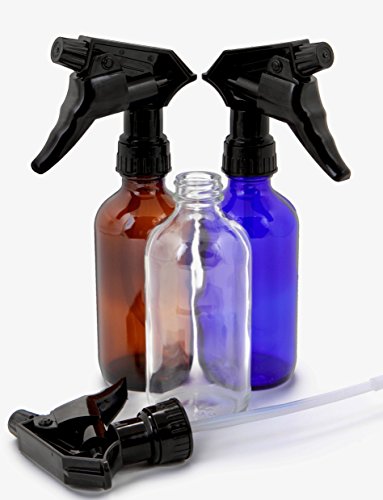 Vivaplex 8oz Glass Bottles with Trigger Sprayers - 6 Pack