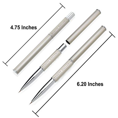 Beaute Galleria Kolinsky Sable Nail Art Brush - Liner #000 (5mm)